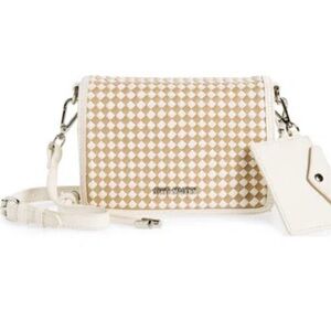 Steve Madden Sienna Woven Crossbody Purse with Built-in Wallet